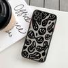 Funda para móvil Creative Melt Smiley para iPhone 14, Pro Max, piel esmerilada 11, funda protectora para Apple 12 y 13