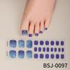 Zhengxiang Calcomanías Personalizadas de Gel para Uñas Arte Francés para Pies Luz UV Semi-horneadas Semi-curadas Calcomanías para Uñas de los Pies Venta al Mayoreo Comercio Exterior