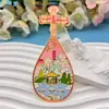 Imán de Metal para Refrigerador Cultural y Creativo Pipa Ciudades de China Qinghai Shandong Nanjing Chongqing Ciudades Populares Souvenirs de Viaje
