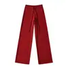 Atacado de Roupas Femininas Transfronteiriças Estilo Europeu e Americano Outono e Inverno 2025 Novas Calças Retas Largas de Perna Larga Estilo Preguiçoso Soltas Calças Casuais Soltas