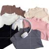 Outono e Inverno pai-filho macio elástico liso gola alta meia gola camisa base para meninos e meninas tamanho médio e grande canelado escovado interno manga longa T