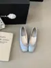 Sapatos Baixos de Bico Quadrado Suaves Estilo Francês para Mulheres, Novidade Primavera/Verão 2026 Sapatilhas de Cetim com Laço, Bico Quadrado, Solado Macio