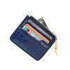 Portatarjetas Personalizado de Color Contrastante con Patrón de Cocodrilo de PU para Mujer con Múltiples Ranuras para Tarjetas, Mini Billetera con Cremallera, Set de Identificación, Venta al por Mayor Transfronteriza