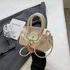 Bolso Bandolera de Diseño Nicho 2025 Estilo Coreano Moderno Portátil de Gran Capacidad Bolso Kelly Nuevo Simple con Textura para Mujer