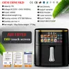 Freidora de Aire Transfronteriza para Uso Doméstico, Multifuncional, Inteligente, de Alta Potencia, Gran Capacidad, Sin Aceite, Bajo en Grasa, para Asar Alitas de Pollo y Papas Fritas, Freidora Eléctrica