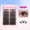 Pestañas Realistas Naturales Gruesas de Diez Filas de Gran Capacidad con Tallos Negros Delgados, Pestañas Postizas Densa y Suaves para el Rabillo Exterior del Ojo, Estilo Cómico