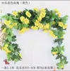 Enredaderas de Ratán de Rosa Simulada Techo de Sala de Estar Colgante de Pared Diseño Decoración de Boda Flores Falsas Flores de Planta Simulada