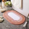 Tapete de Banheiro com Formato Especial, Capacho Absorvente de Água para Entrada do Banheiro, Tapete Antiderrapante para Banheiro, Tapete de Porta para Quarto com Gradiente