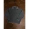 Suéter Retro Americano de Punto Falso de Dos Piezas con Solapa Unisex Invierno Diario Estilo Perezoso Versátil Casual Prendas de Punto Moderno
