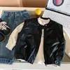 Chaleco de Cuero Acolchado Bangcheng para Niños 2026 Invierno Nuevo Estilo Chaleco sin Mangas para Niños, Ropa de Abrigo, Ropa Gruesa para Bebé, Moderno