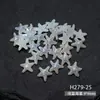 Abalorios para Uñas con Forma de Estrella de Mar y Concha Aurora Serie Océano Concha Resina Accesorios para Uñas DIY Decoración de Uñas Portátil