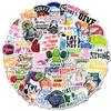 50 adesivos de texto academia cultura adesivos inspiradores sol amor esportes vida criativa decoração adesivos