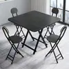 Mesa de jantar dobrável para uso doméstico, mesa dobrável portátil para exterior para montar barracas, mesa quadrada simples pequena para casas de aluguel