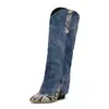 Botas para Mujer Talla Extra Grande de Otoño e Invierno, Botas tipo Martin de Punta Redonda, Tallas 34-50, Botas de Piel, Botas Altas Talla 48, Tacones Gruesos Estilo Europeo y Americano