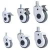 Ruedas TPR3, 4, 5 pulgadas Silenciosas Cobertura Completa Rueda de Pan Equipo Ruedas Giratorias Tornillo Rueda Universal Fuente Fabricante