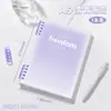 Cuaderno de hojas sueltas de alto valor b5 cuaderno desmontable cuaderno simple estudiantes universitarios, estudiantes de secundaria y preparatoria estilo ins cubierta blanda más
