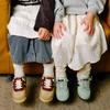 Zapatos Infantiles Desun 2024 Otoño Niñas Costura de Color Contrastante Zapatos Forrest Gump Estilo Coreano Zapatos de Interior para Jardín de Infancia Tenis para Niños