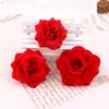 Flor de Terciopelo Simulada Cabeza de Rosa Flor de Seda Artificial Flor Corsage Accesorios para Fotografía Decoración de Flores para Arco Adornos de Boda