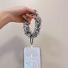 Pulseira de Pelúcia Outono e Inverno Corda de Pendurar Celular Quente Pulseira Chaveiro Antiperda Inverno Novo Criativo Feminino