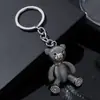 Pingente Chaveiro Fofo Retrô Formato de Urso, Adequado para Homens e Mulheres Decoração de Porta-Chaves de Carro
