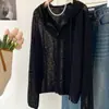 Nuevo cárdigan de punto con capucha y cremallera estilo coreano para mujer Primavera/Otoño 2025, Chaqueta exterior fina refrescante de manga larga con protección solar para el commute