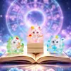 Doze signos do zodíaco, caixa surpresa de raposa de nove caudas, figuras estilo chinês com tema do zodíaco, ornamentos decorativos, presentes criativos