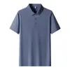 Camisas Polo de Alta Gama para Hombre y Mujer Verano 2026 Nuevo Estilo Sencillas y Versátiles Camisetas Casual de Negocios de Manga Corta de Seda de Hielo con Cuello
