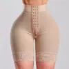 Pantalones Moldeadores Europeos y Americanos de Talle Alto Talla Grande Postparto Control de Abdomen Levanta Glúteos con Broches Pantalones de Cintura Alta Elástica para Mujer