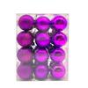 Bolas de Natal 3cm Decoração de Natal 24 Bolas Estilo Europeu para Árvore de Natal Bolas Galvanizadas Decorações de Natal Bolas de Plástico Estilo Luxo Leve
