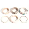 Pulsera Geométrica Redonda Europea y Americana Transfronteriza de Resina Manchada Estilo Frío Elegante Simple de Nicho de Gama Alta Pulsera Pulsera