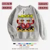 Ropa Infantil Granja de John Suéteres de Terciopelo para Niños Rojo de Año Nuevo para Niños Tops de Otoño e Invierno para Niños Tops Cálidos para Niños