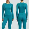 ZORA Venta Caliente Transfronteriza Deporte Manga Larga Nylon Secado Rápido Yoga Fitness Top Manga Larga para Mujer