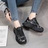 Zapatos casuales nuevos para mujer de moda otoño 2024 de malla tejida voladora zapatos de mujer estilo coreano estudiante suela gruesa tenis de mujer para exteriores