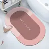 Alfombrilla de Baño de Barro Diatomeas Antideslizante Alfombrilla de Suelo para Baño Alfombrilla de Suelo para Baño Absorbente de Agua Secado Rápido Resistente a Manchas Alfombrilla de Pie de Terciopelo de Cristal para Baño