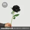 Ramo del Día de la Diosa Rosas Rojas Artificiales Flores Falsas Suministro Transfronterizo Rosa de Terciopelo Clásica de Tallo Único Flor de Seda