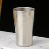 Taza de Titanio Puro Aislada de Doble Capa, Taza para Cerveza Fría, Taza de Agua para Acampar al Aire Libre, Taza de Café de Lujo Ligero de Gama Alta, Taza para Enjuague Bucal