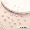 Acessórios DIY mais vendidos transfronteiriços para nail art, decorações de unha estrela de liga de estrela-do-mar, decorações de unha metálicas usáveis em formato de estrela pequena