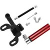 Bomba de ar de liga de alumínio, kit de reparo de pneu universal portátil para bicicletas de montanha e estrada, ferramenta de inflagem de emergência