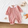 Mameluco de Bebé Verano Manga Larga Harem 0-6 Meses Ropa Tejida para Bebé Recién Nacido Mamelucos Ropa Infantil Xia Anyang