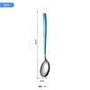 Colher de Aço Inoxidável 304, Colher e Garfo Estilo Coreano, Alto Valor Estético, Colher Espessa para Misturar Arroz, Colher Criativa, Venda por Atacado Doméstica, Estilo Ocidental
