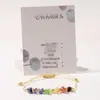 Pulsera de Cristal de Fábrica de Comercio Exterior Pulsera de Cuerda Tejida a Mano de Doble Capa Estilo Bohemio Pulsera de Cristal Transfronteriza