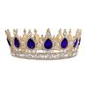 Corona Redonda Barroca Retro de Estilo Europeo Color Clásico Show Corona de Reina Boda Novia Vestido de Novia Joyería para la Cabeza
