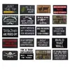 Amazon Inglés Bordado Creativo Velcro Transfronterizo Insignia Parche de Tela Mochila Exterior Insignia de Moral Parche Bordado Parche