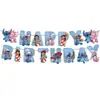Decoraciones de Fiesta de Cumpleaños de Lilo y Stitch Más Vendidas: Banner de Stitch, Platos de 7 pulgadas, Platos de 9 pulgadas, Servilletas de papel, Mantel, Vasos de papel