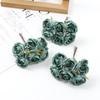Ramo de Rosas de Flores Artificiales Retro de Estilo Europeo Listo para Usar Flores Falsas Arreglo de Escena Adorno para la Cabeza Material DIY Decoraciones para Caja de Regalo