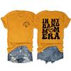 En mi era de madre de banda nota de amor cuello redondo moda manga corta estampado doble cara casual camiseta top mujeres
