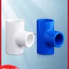Coleção completa de conexões para tubos de água: Conectores e conexões plásticas de três vias de 1/2 polegada, 3/4 polegada, 20 mm, 25 mm