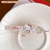 Sanrio horquilla de pico de pato larga de gato con puntos de onda acrílica, linda, dulce, corazón de niña, flequillo, clip cosmético, tocado