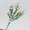 Flores Artificiales Amazon Flor de Manzano Eucalipto Planta Verde Decoración Macetas Adornos Colgante de Pared Jardín Hogar Pastoral Flores Falsas
