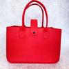 Bolsa de regalo de fieltro de dibujos animados para mano, bolsa de regalo para el primer cumpleaños, bolsa de regalo para luna llena, bolsa de regalo para compras de bebé, sobre rojo de red al por mayor
